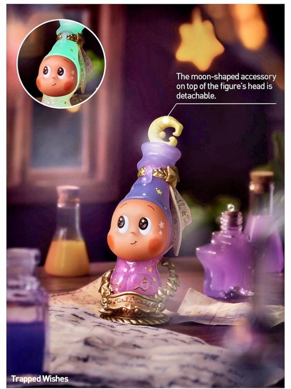 Pop Mart Trapped Wishes (The Attic of Oddities Series) Purple & Pink Figurine